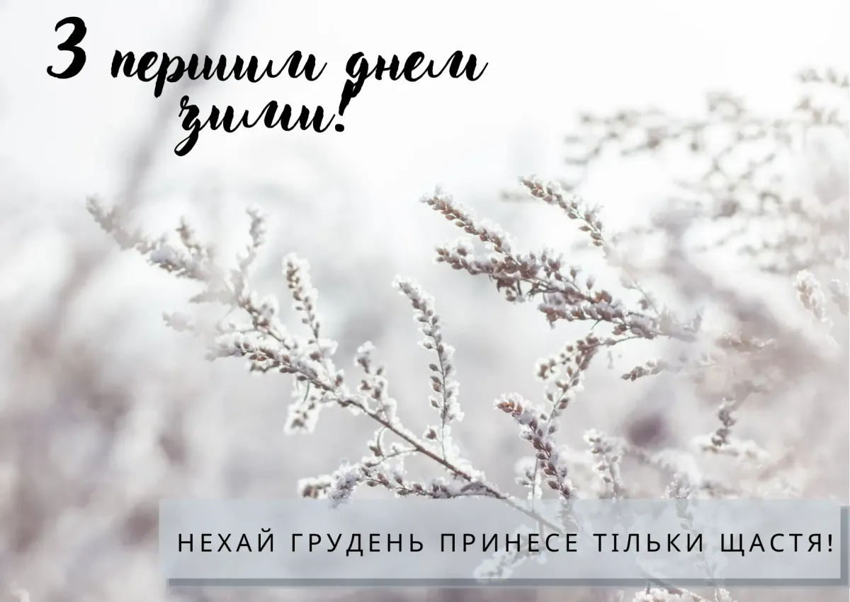 С первым днем зимы