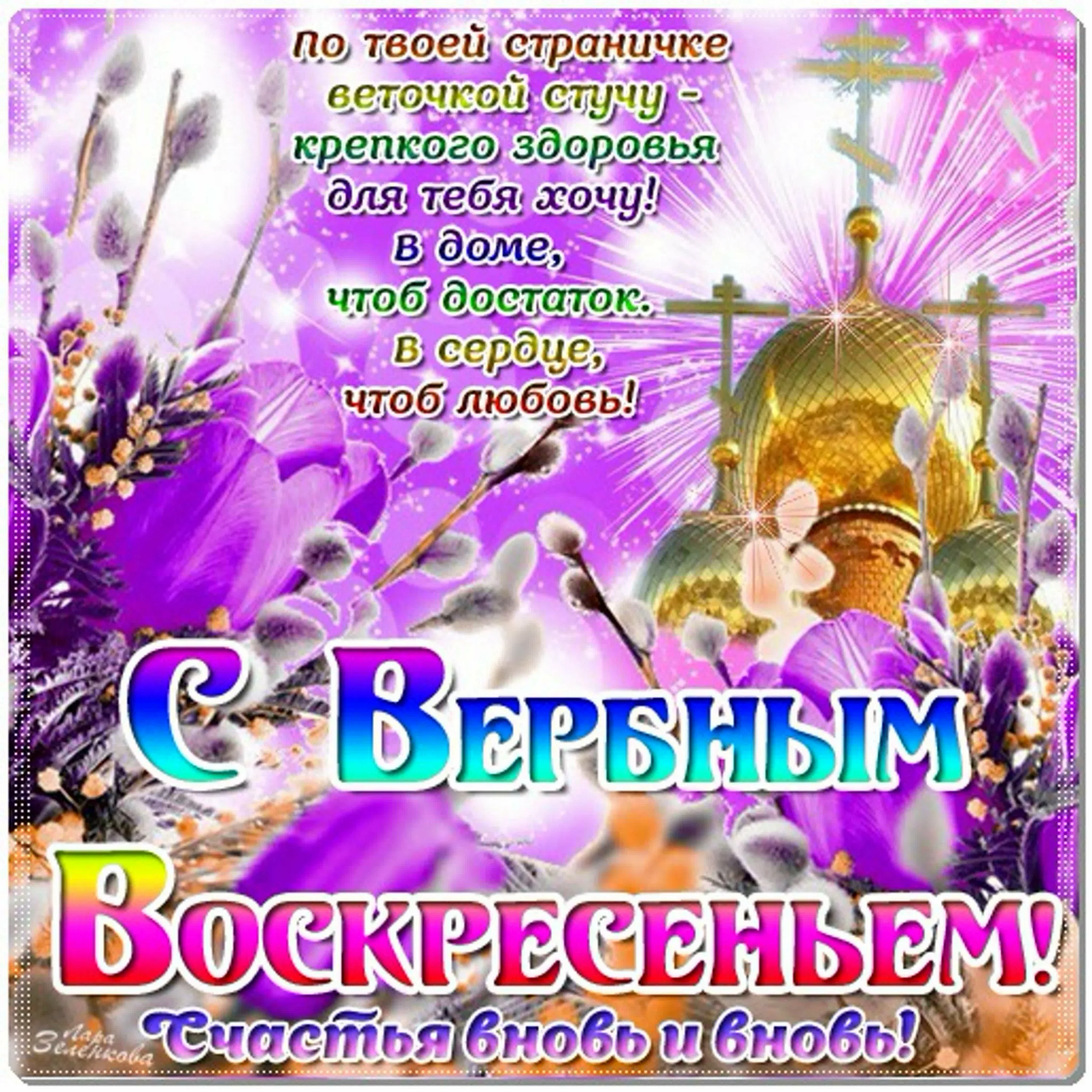 Фото Православные поздравления с Вербным Воскресеньем #42