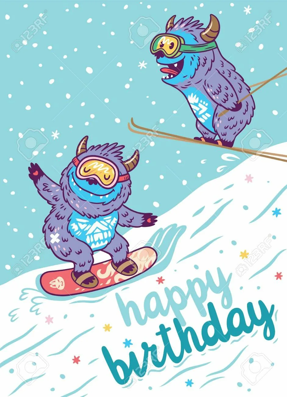 Фото Поздравления с днем рождения лыжнику #67