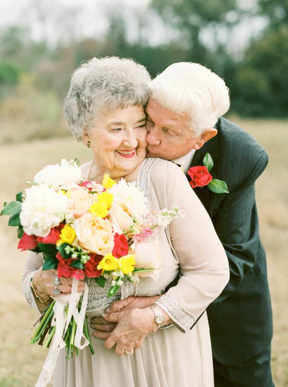 Фото Поздравление бабушке и дедушке с годовщиной свадьбы #66