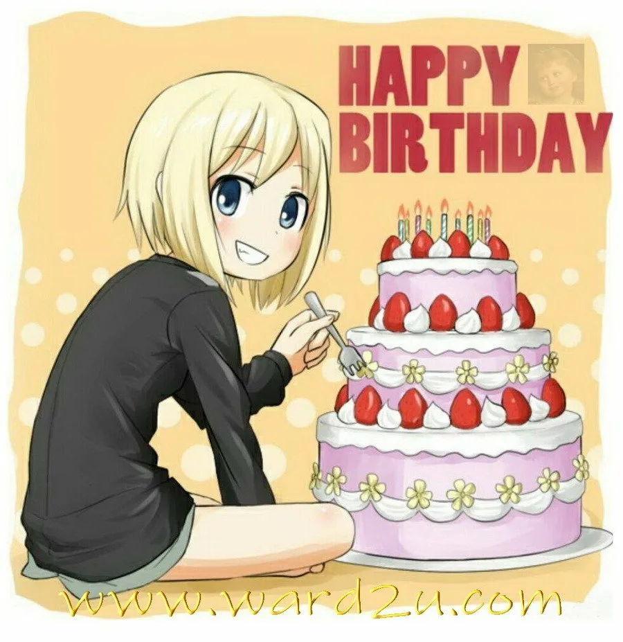 Фото Поздравления с днем рождения анимешнице, анимешнику #23