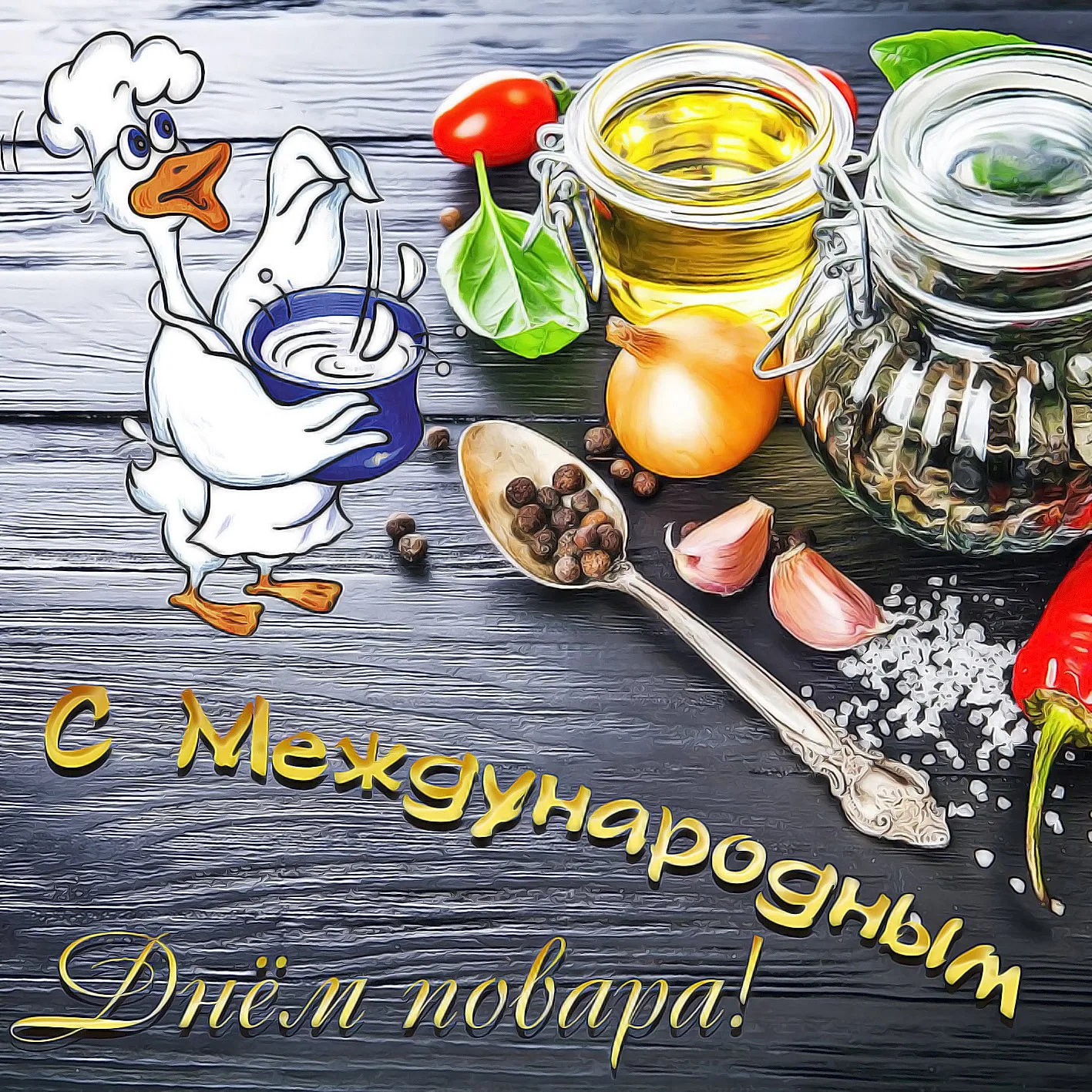 Фото Привітання з Днем повара на українській мові #67