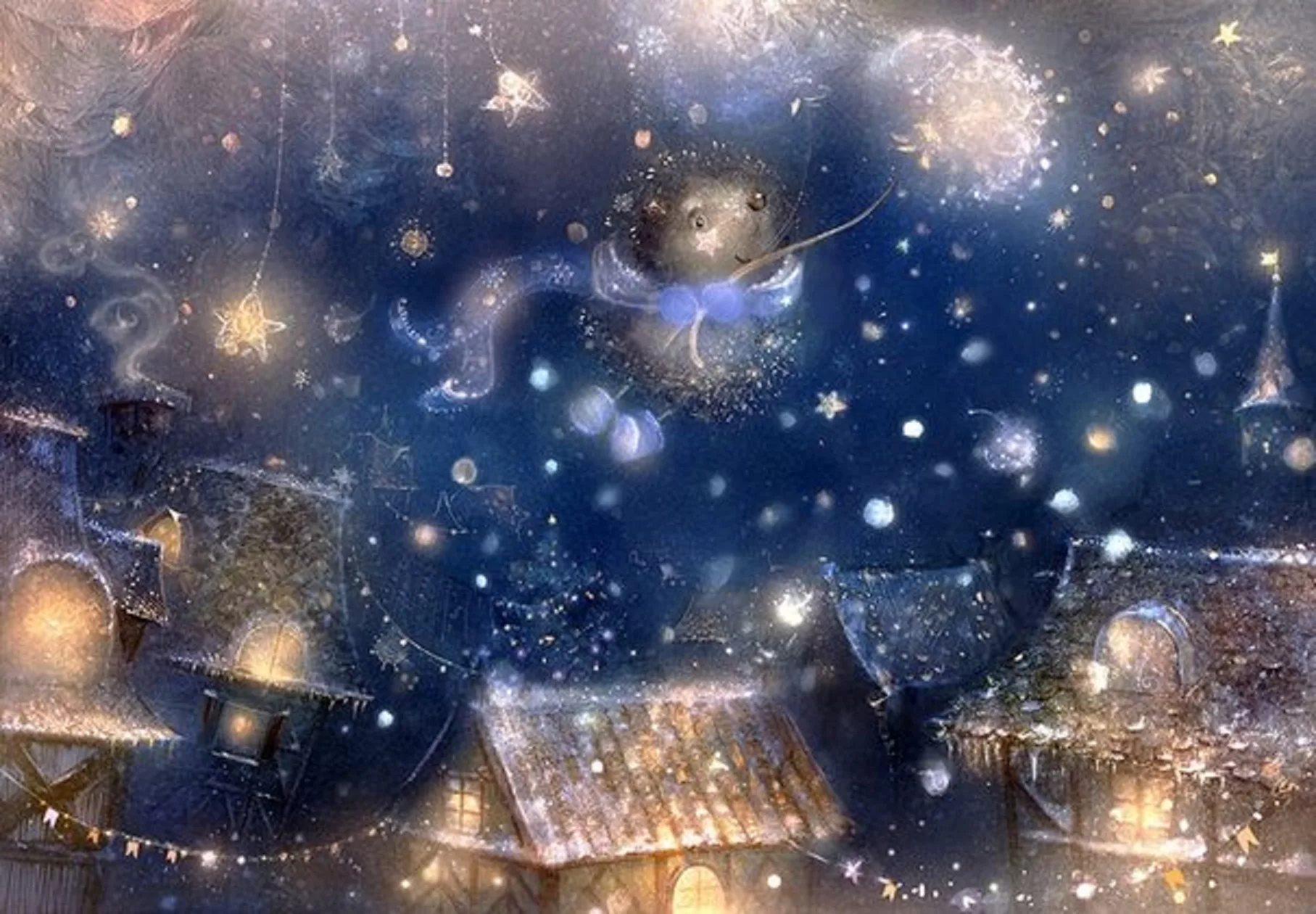 Волшебной ночи красивые. Сказочные иллюстрации Полины Яковлевой.