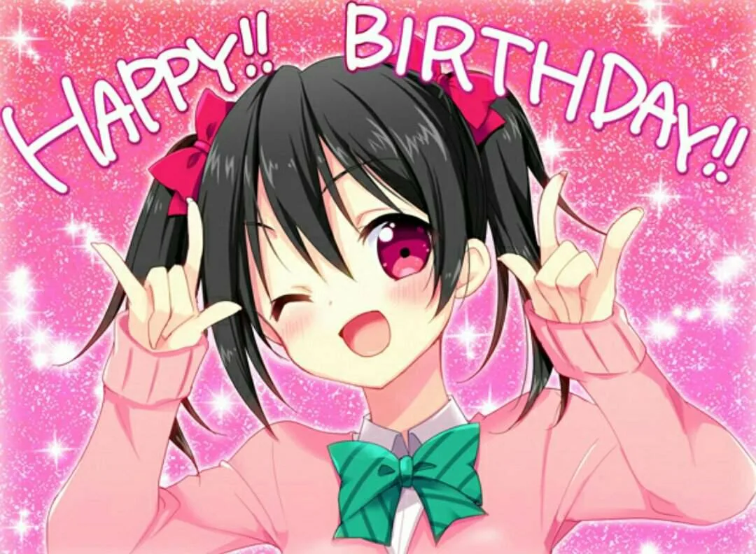 Фото Congratulations on the birthday of an anime girl, anime girl #3