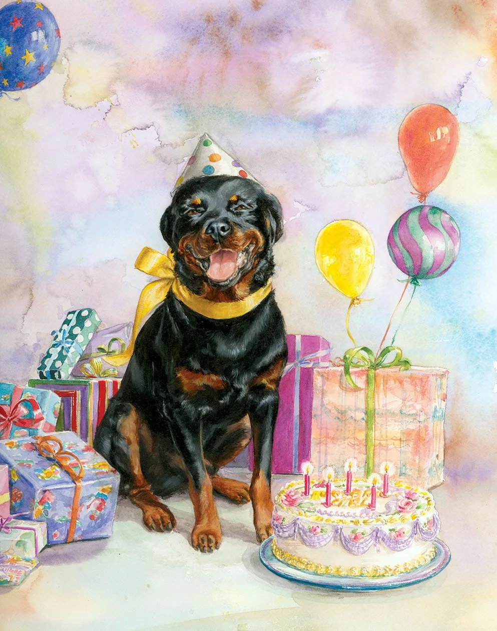 Фото Happy birthday greetings to the dog #12