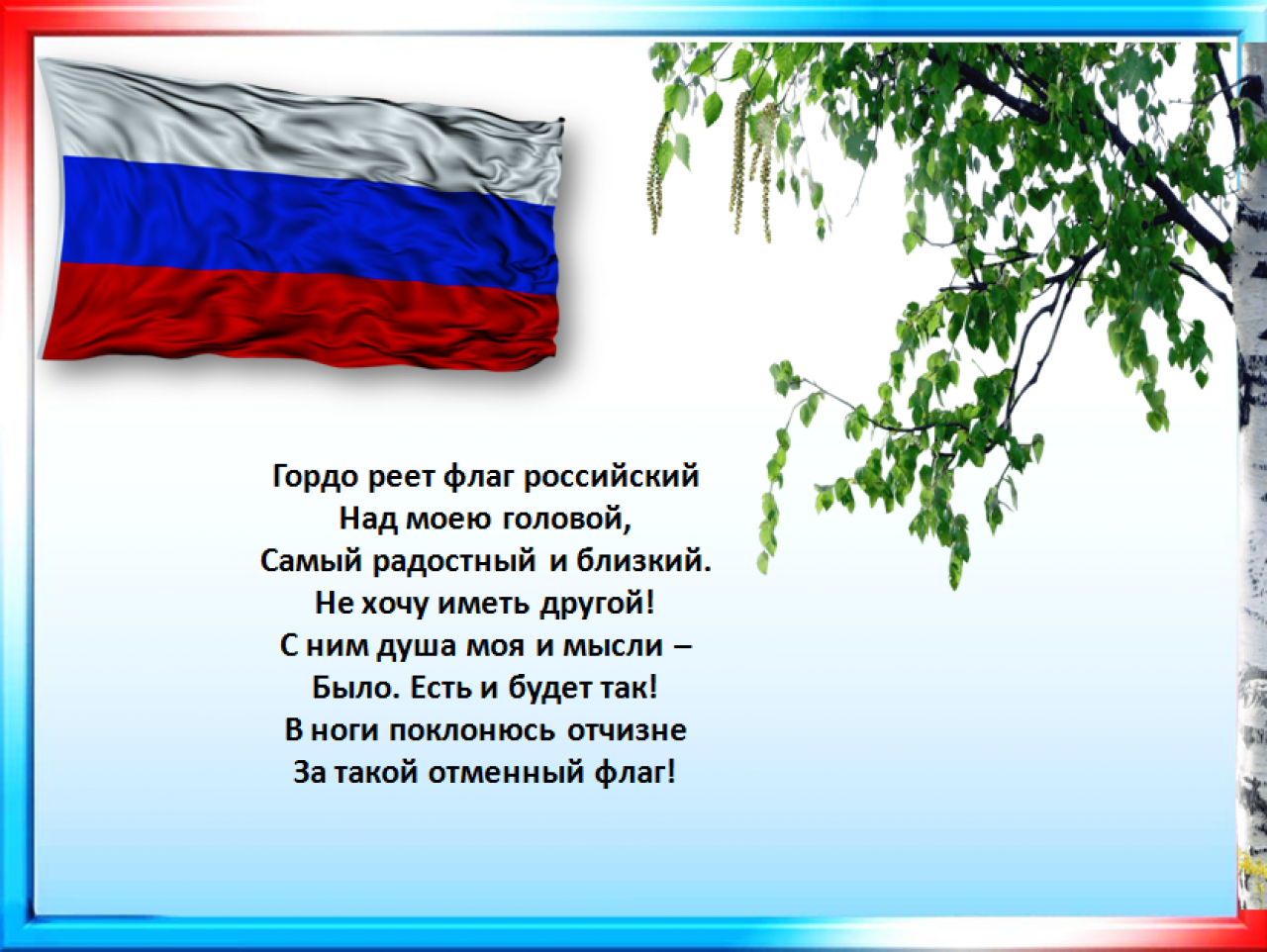 Фото Стихи о флаге России для детей #9