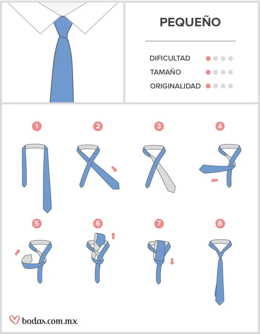 Двойной узел на галстуке