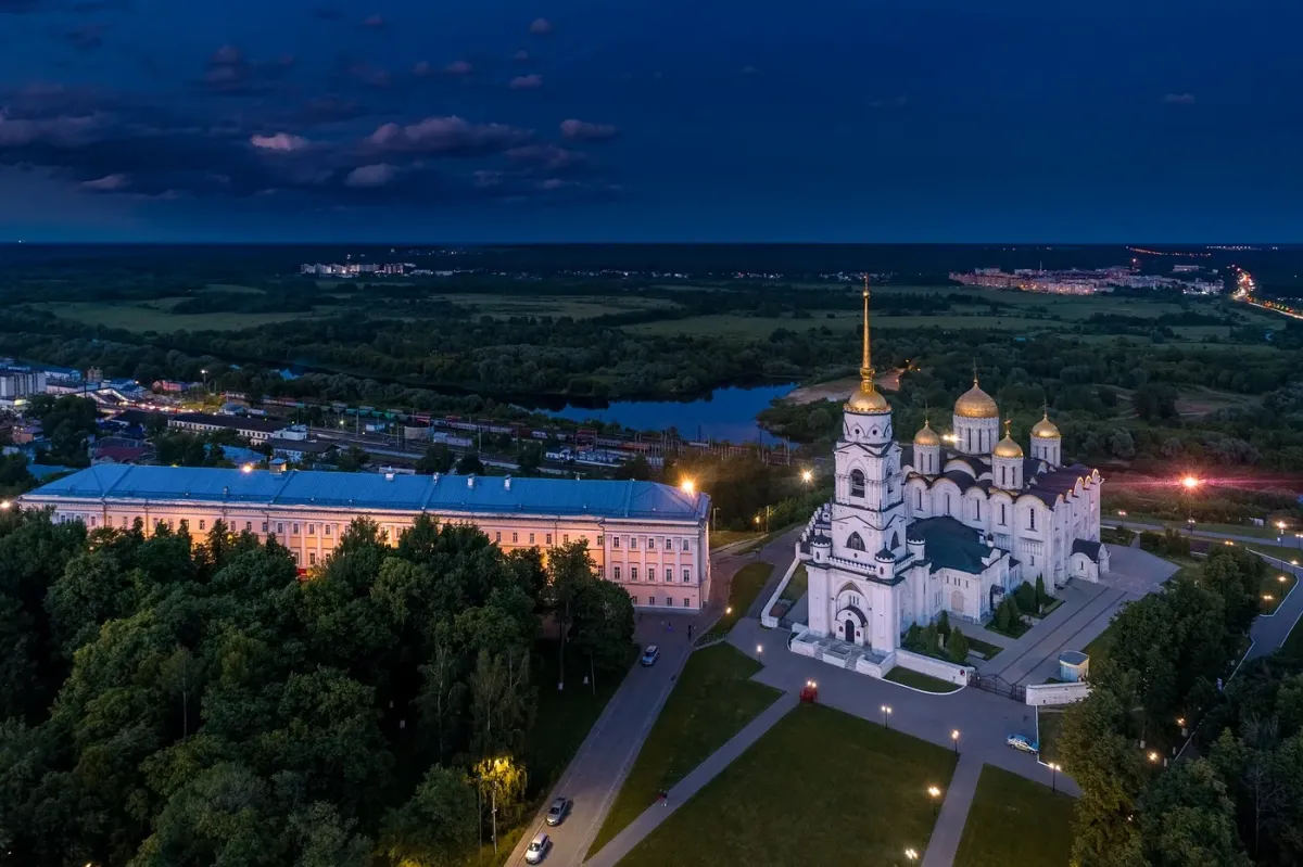 г владимир панорама. города россии. владимир. смотровая площадка владимир успенский собор. сколько лет г владимиру.
