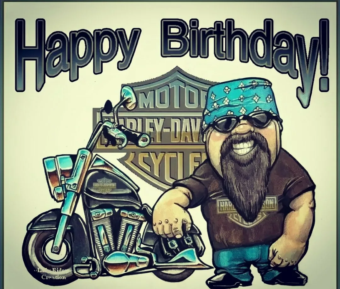 Фото Happy birthday greetings to the biker #7