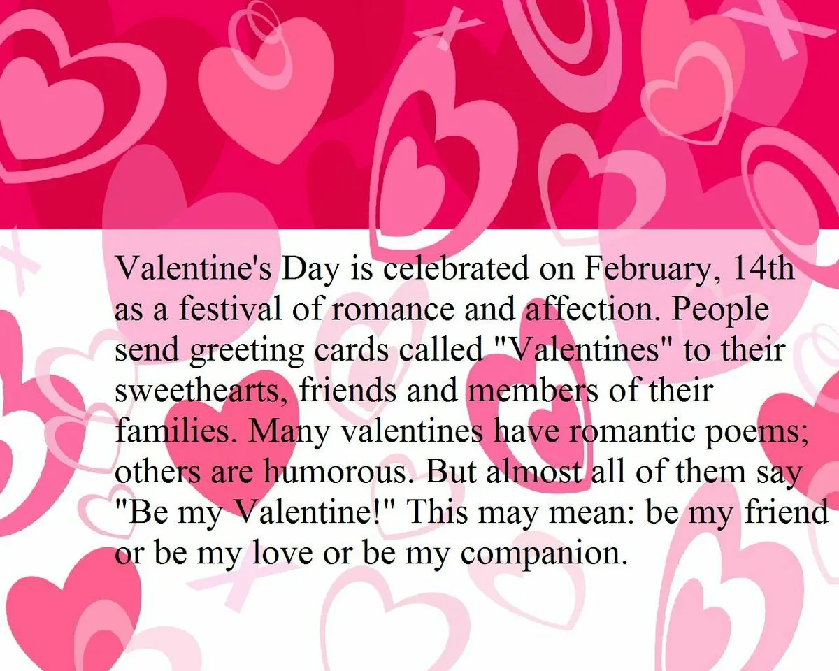 Фото Поздравления с Днем святого Валентина на английском языке с переводом #2