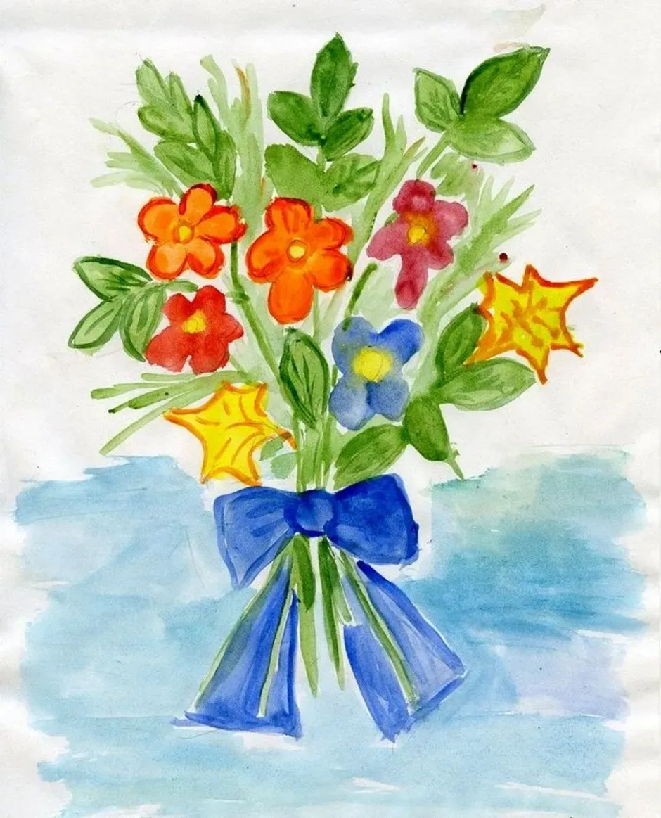 Весенний букет для детей. Букет рисунок. Букет для мамы рисунок. Рисование весенних цветов. Рисование букет для мамы.