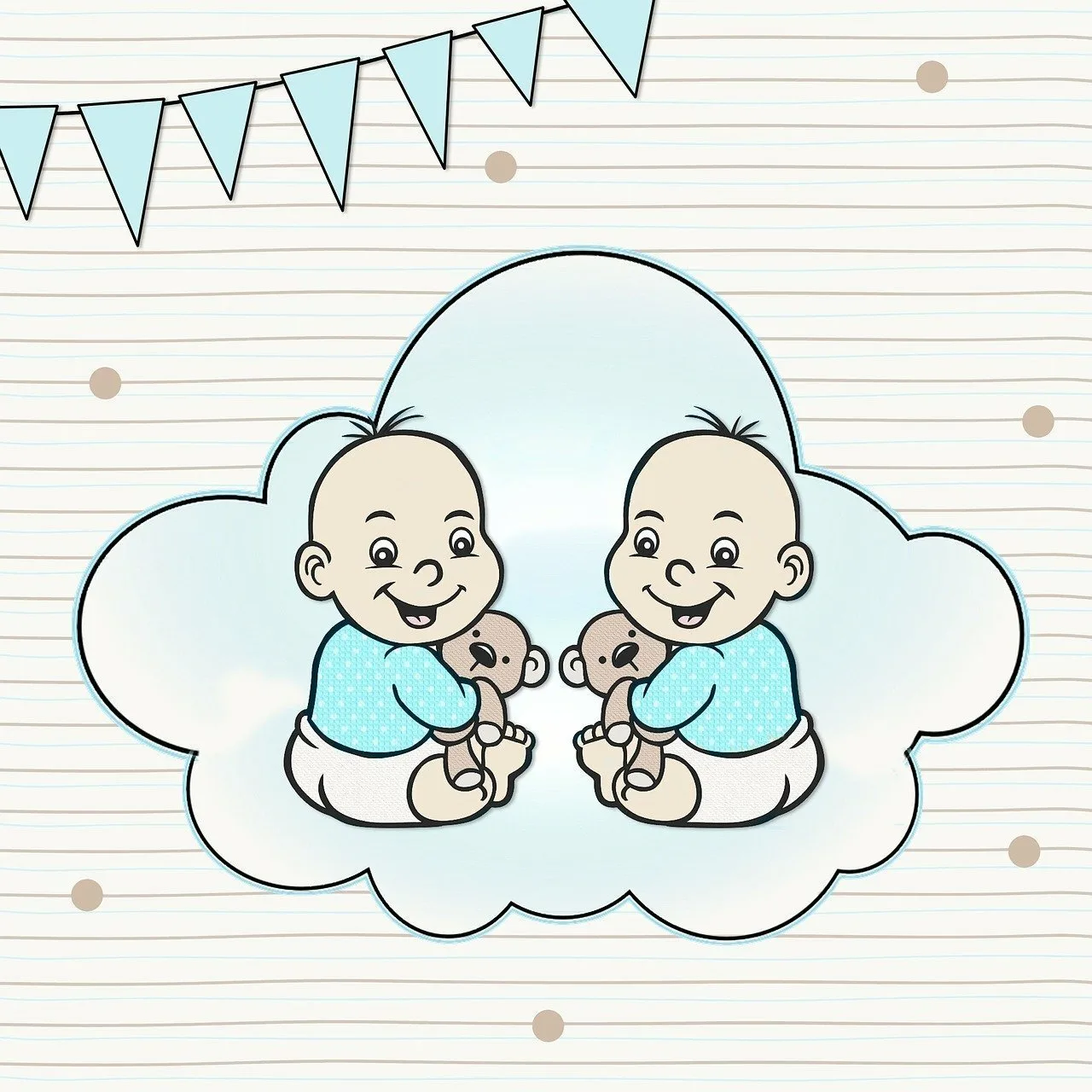 Фото Поздравления с днем рождения близнецам (двойняшкам) #47