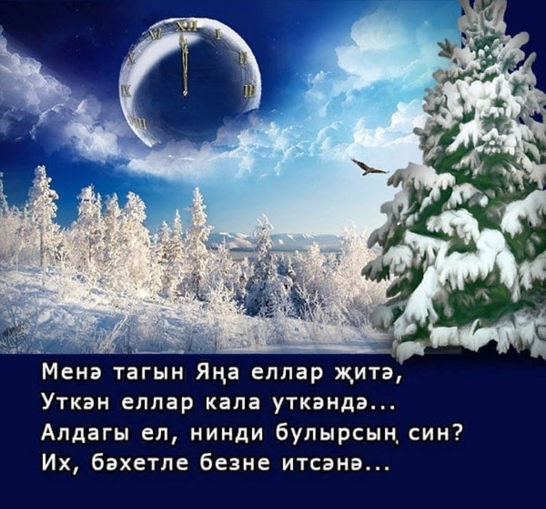 Фото Поздравления с Новым годом на татарском с переводом на русский язык #26
