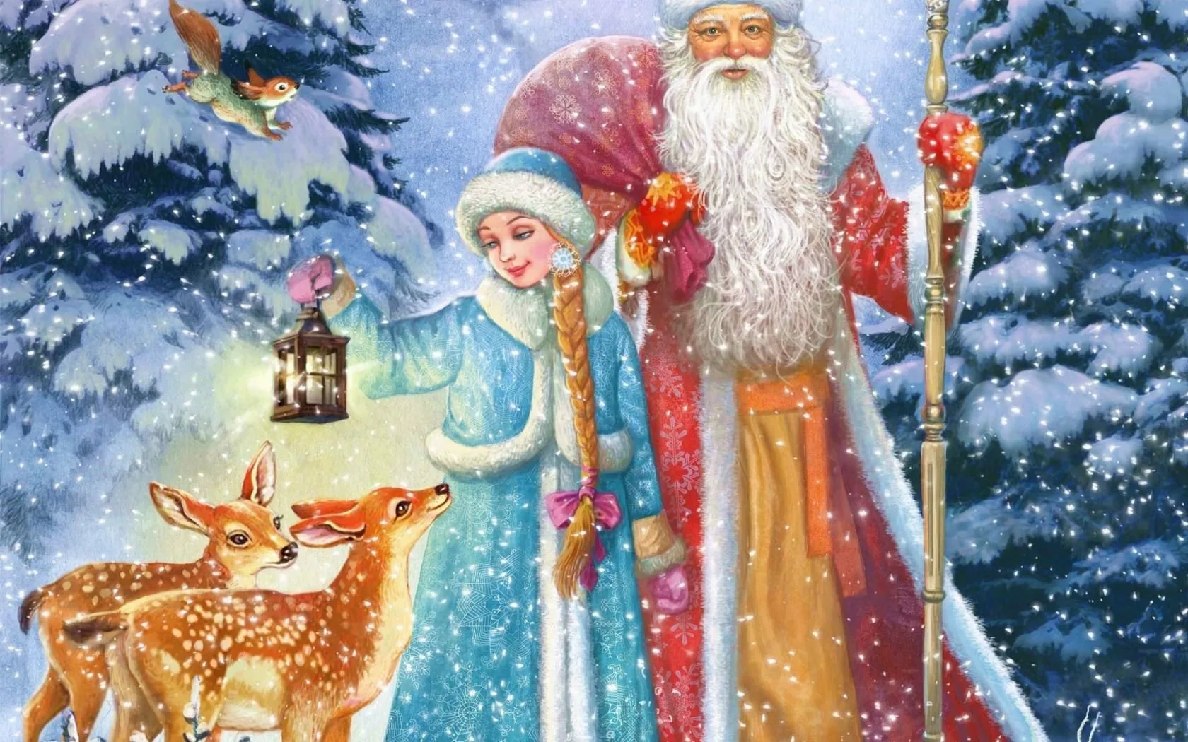 Фото Новогодние поздравления от Деда Мороза и Снегурочки #82