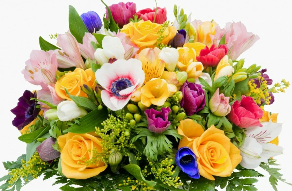 Поздравление женщине букет цветов
