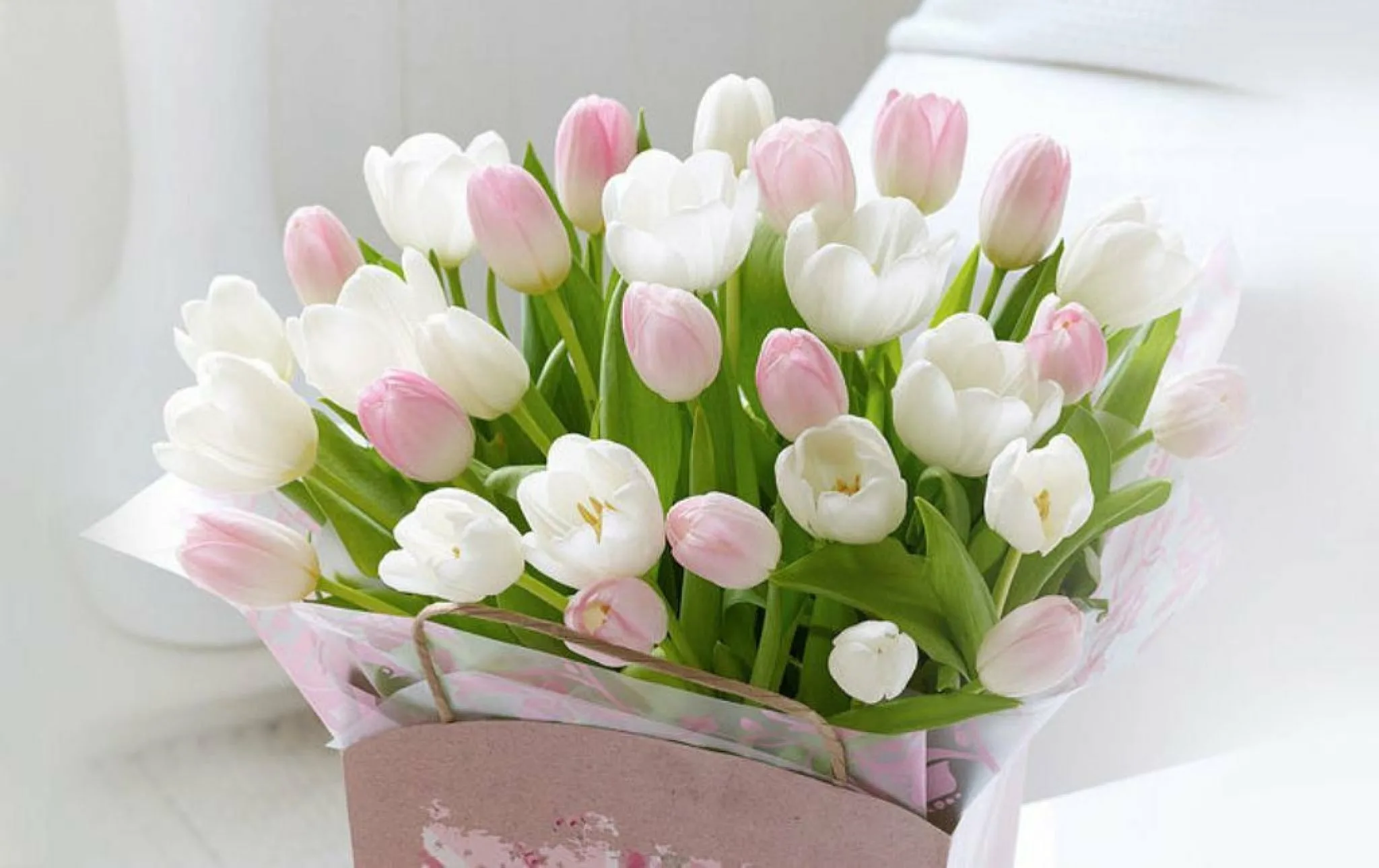 Фото Стихи к подарку тюльпаны #4