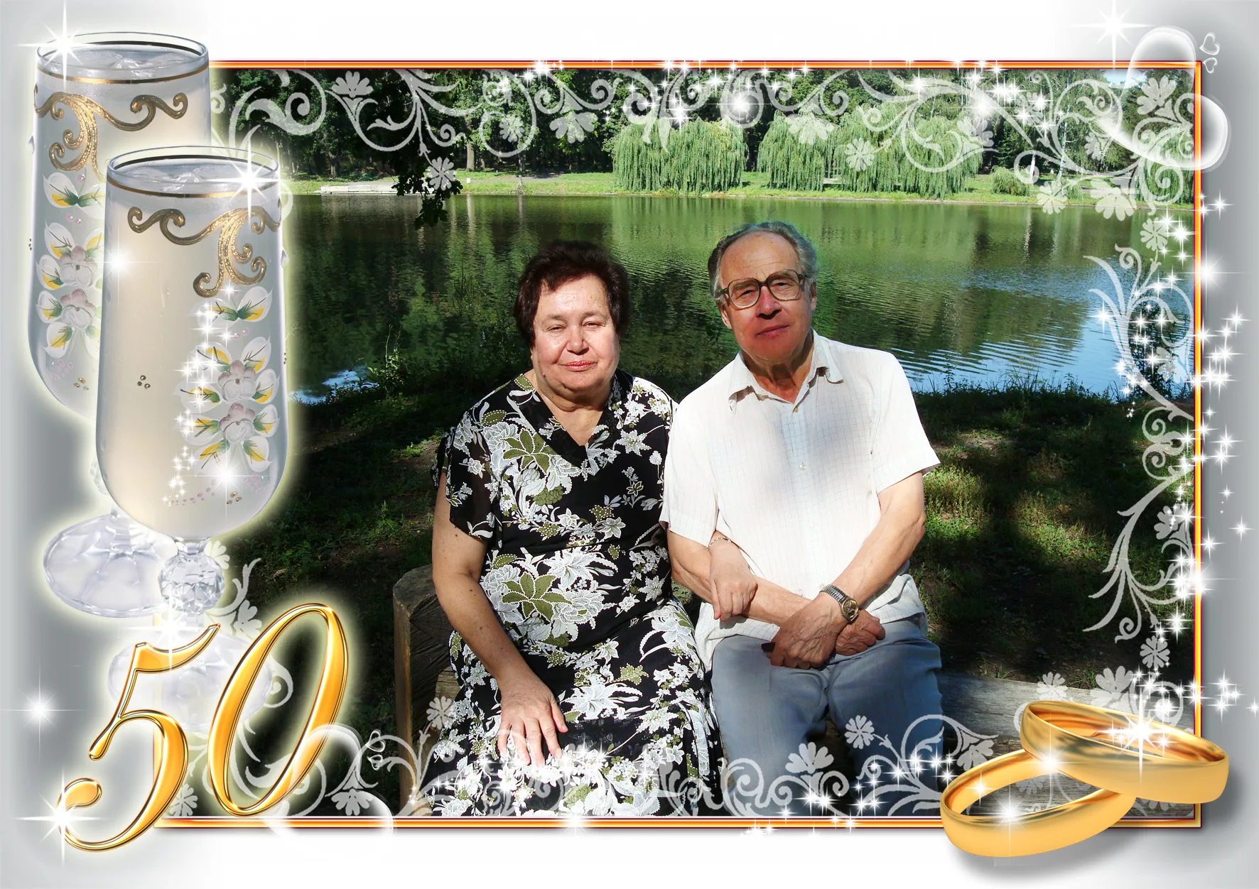 Фото Поздравление бабушке и дедушке с годовщиной свадьбы #69