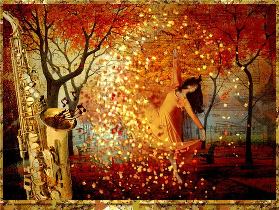 Танец песни день и ночь. Осенние листья для танца. Танец осени. Осень танцует. Прекрасный осени мотив.