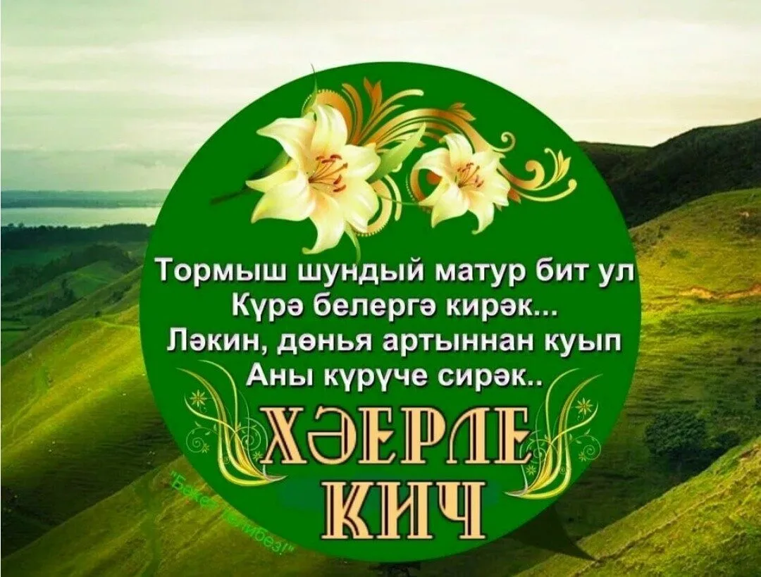 Фото Поздравления с Новым годом на татарском с переводом на русский язык #84
