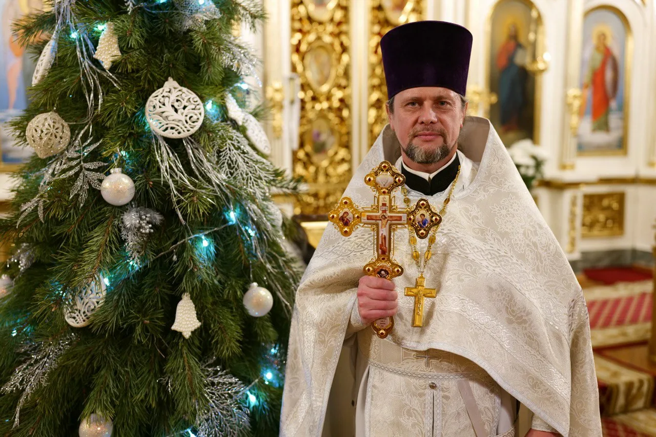 Фото Поздравление с Рождеством Христовым священнику от прихожан #85