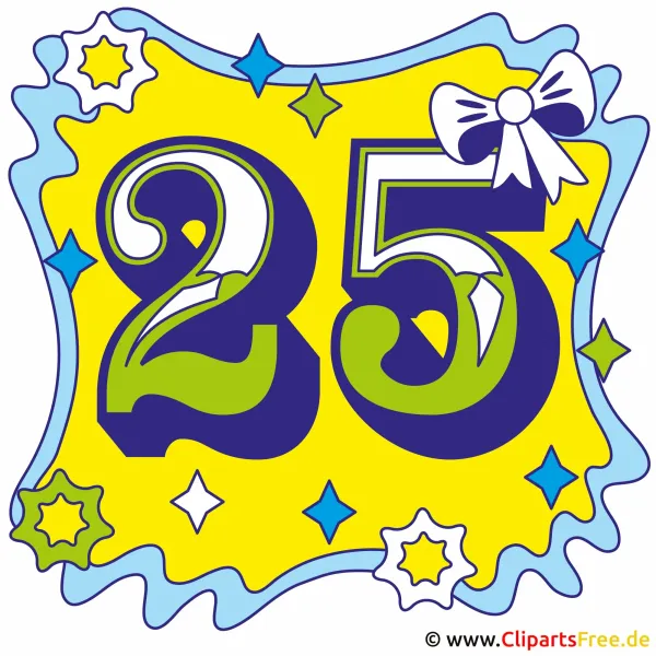 Картинка с днем рождения 25