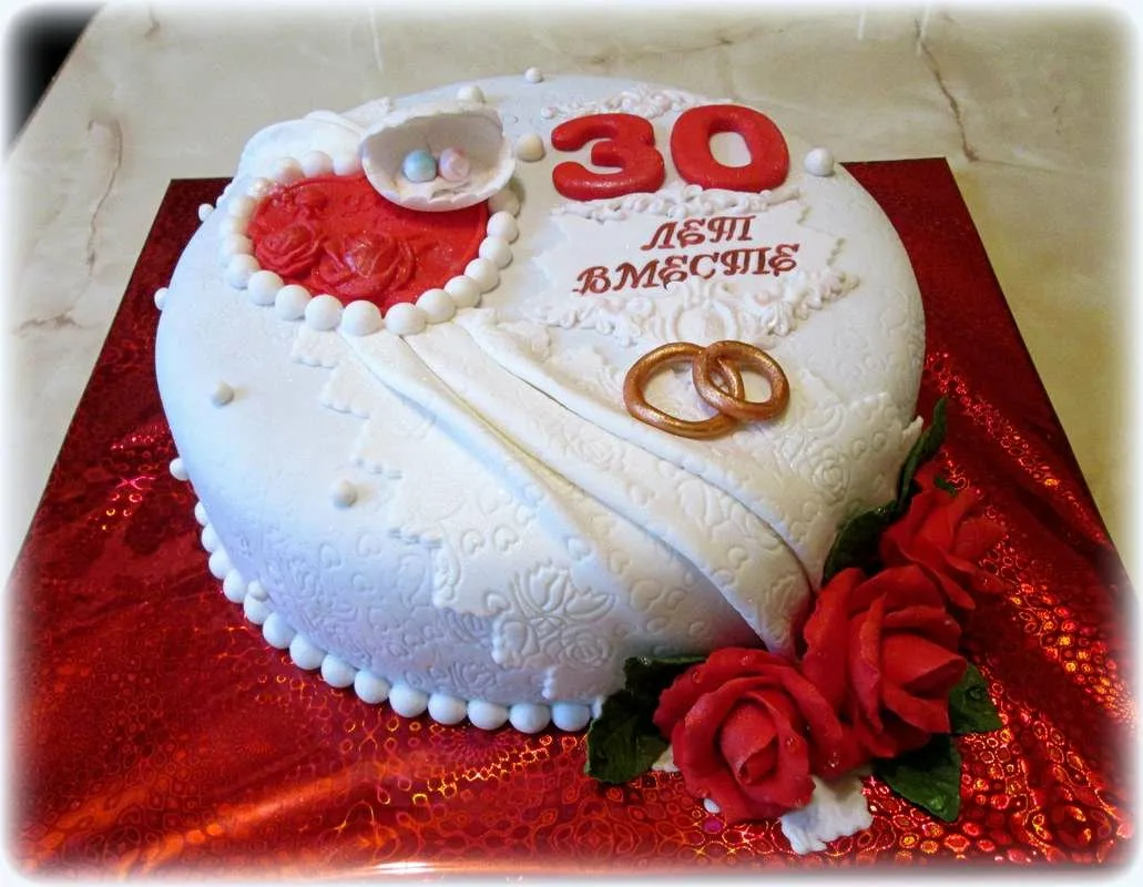 Фото Прикольные короткие поздравления с 30-летием свадьбы #55