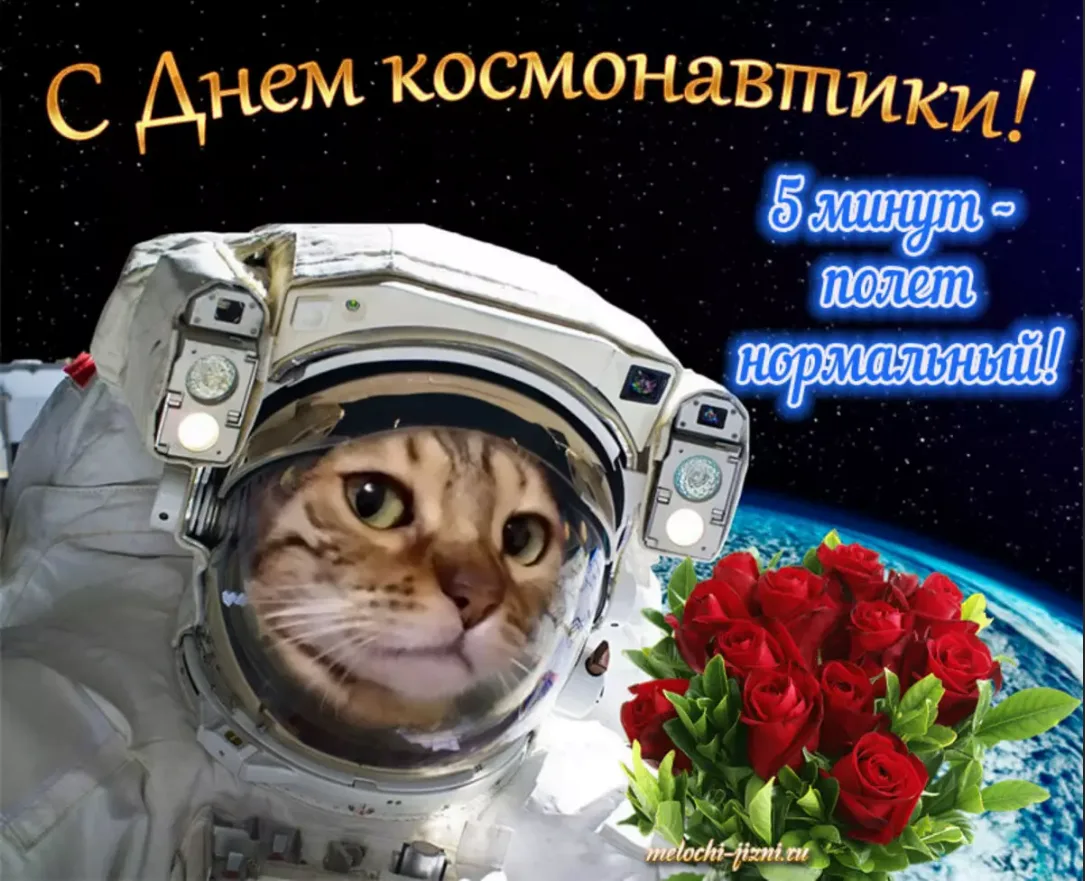 Фото Cool congratulations on Cosmonautics Day 2025 #9
