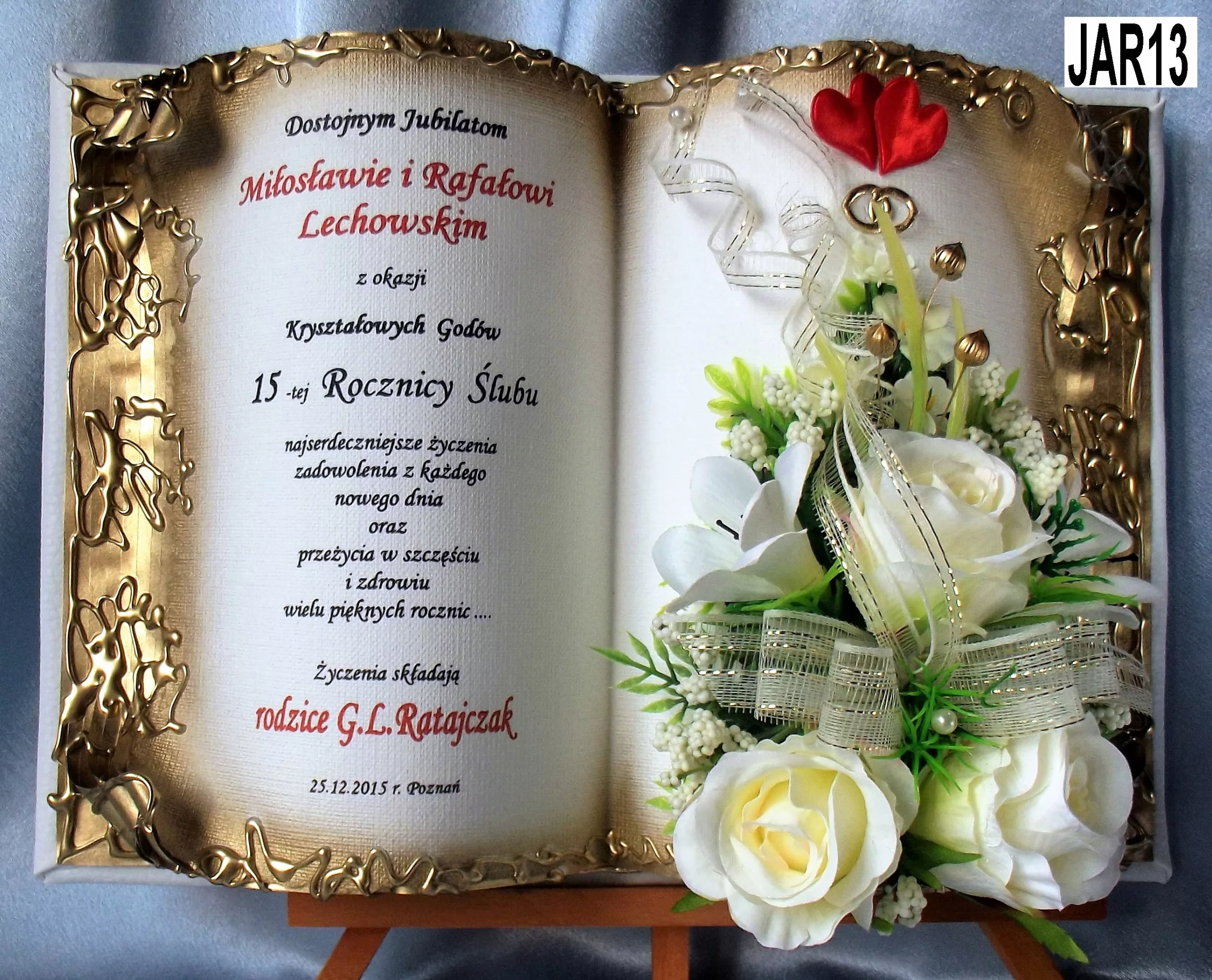 Фото Короткие красивые стихи и поздравления с золотой свадьбой #35