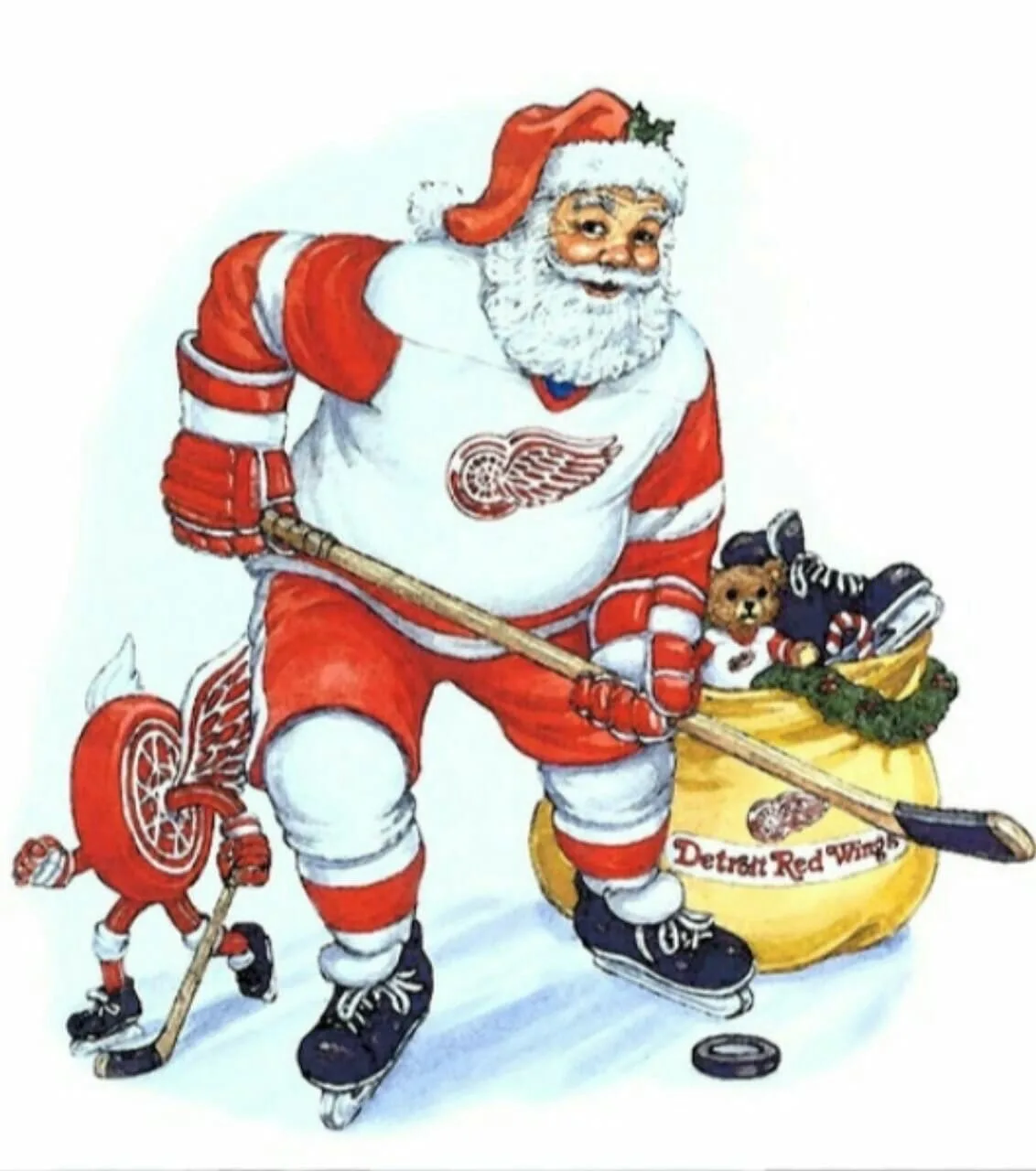 Спортивный дед мороз картинки. Хоккей новый год. Дед Мороз хоккеист. Новогодний хоккеист. Дед Мороз с клюшкой.