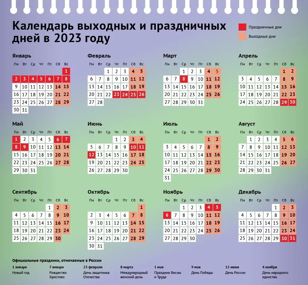 Фото Календарь праздников 2025 #39