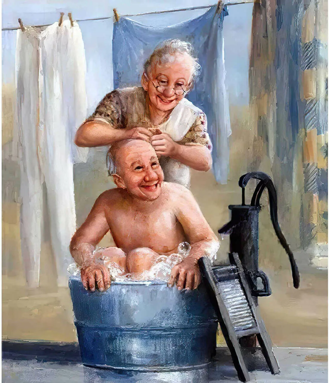 Бабушка хочет мальчика. Американская художница-самоучка Дайана Денгель (Dianne Dengel). Дайана Денгель счастливая семья.