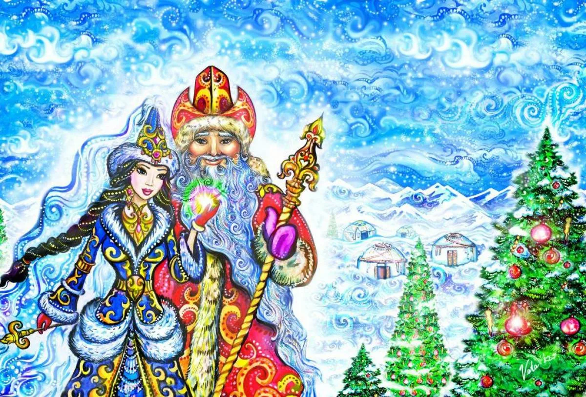 Фото Поздравления с Новым годом на казахском с переводом на русский язык #48